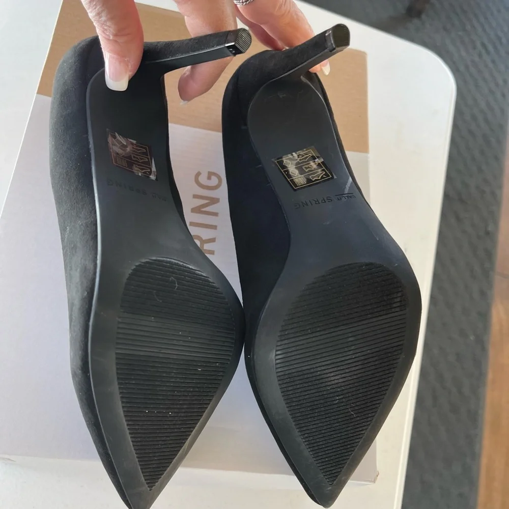 Call it Spring suede heels size 7.5